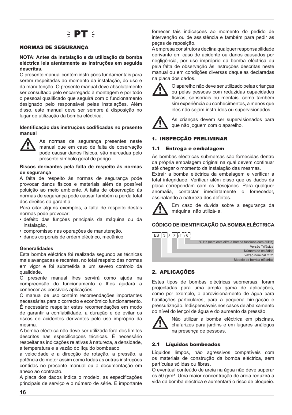 Ñpt ò | E-Tech ES series 5" close-coupled pumps User Manual | Page 16 / 40