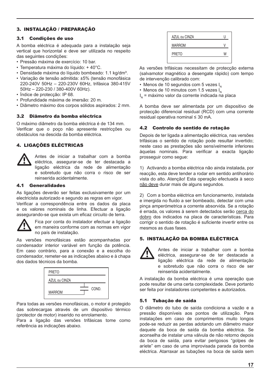 E-Tech ES series 5" close-coupled pumps User Manual | Page 17 / 40
