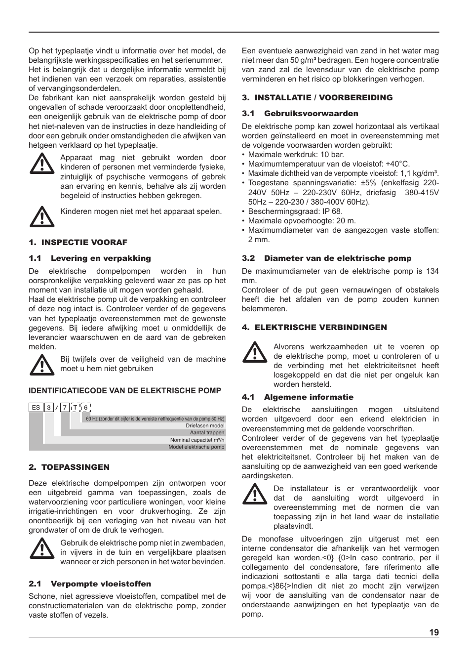E-Tech ES series 5" close-coupled pumps User Manual | Page 19 / 40