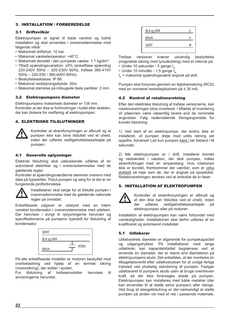 E-Tech ES series 5" close-coupled pumps User Manual | Page 22 / 40