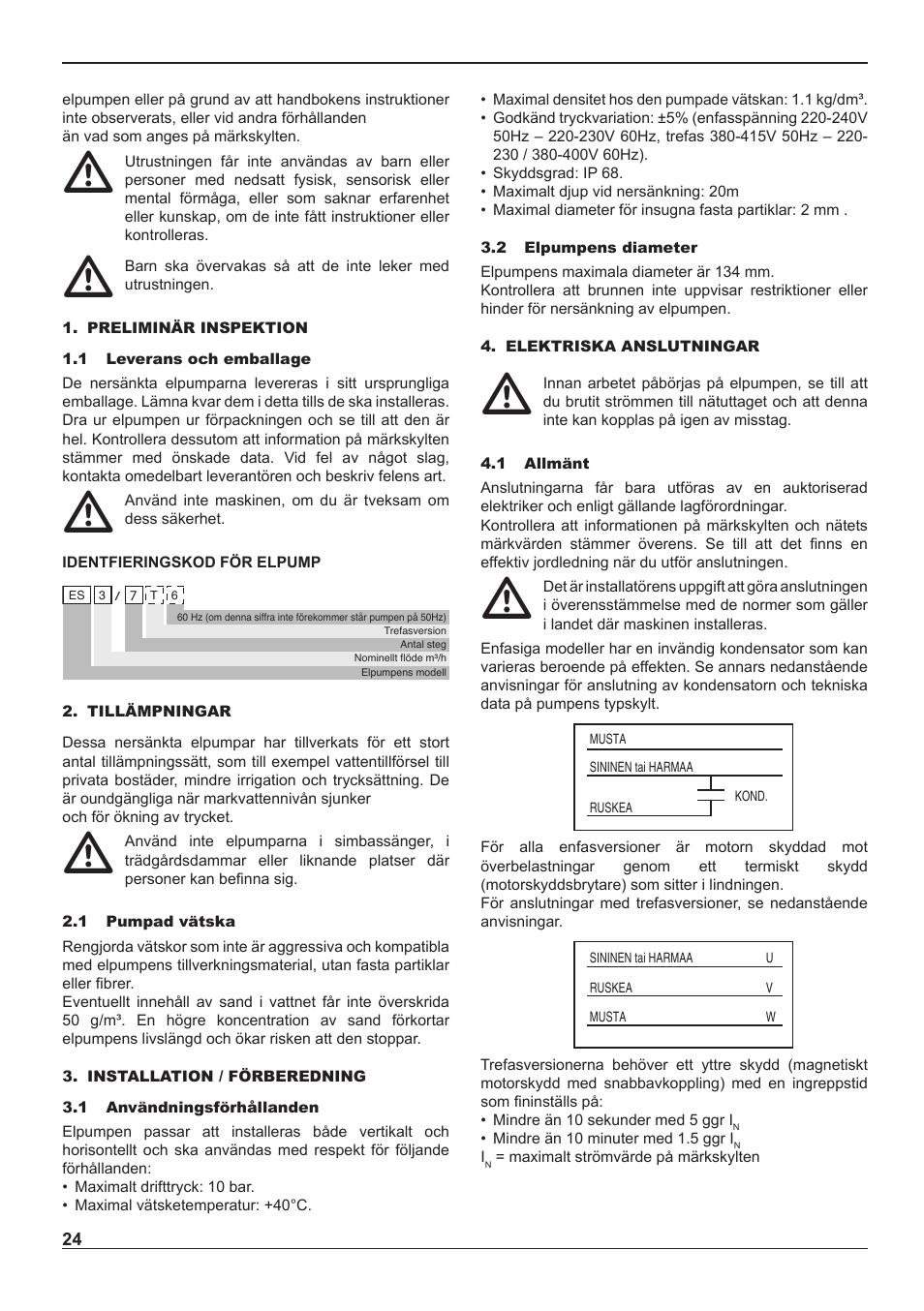 E-Tech ES series 5" close-coupled pumps User Manual | Page 24 / 40