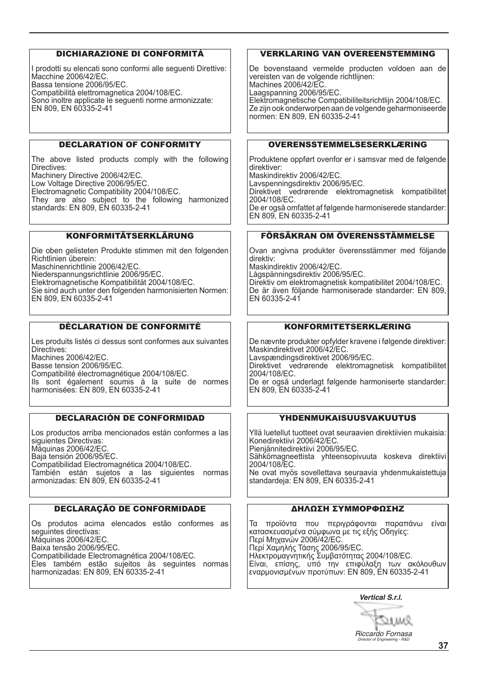 E-Tech ES series 5" close-coupled pumps User Manual | Page 37 / 40