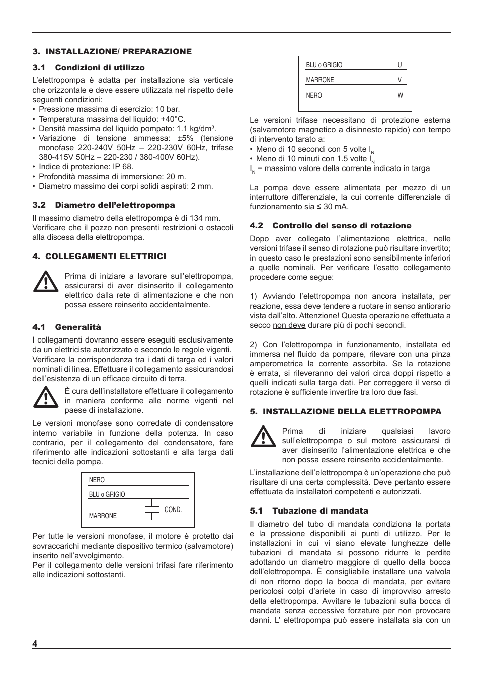 E-Tech ES series 5" close-coupled pumps User Manual | Page 4 / 40