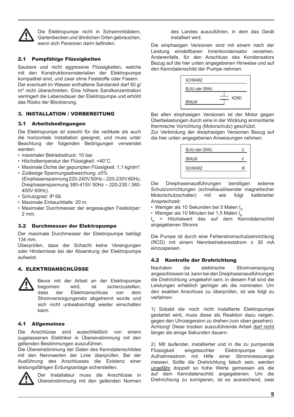E-Tech ES series 5" close-coupled pumps User Manual | Page 9 / 40
