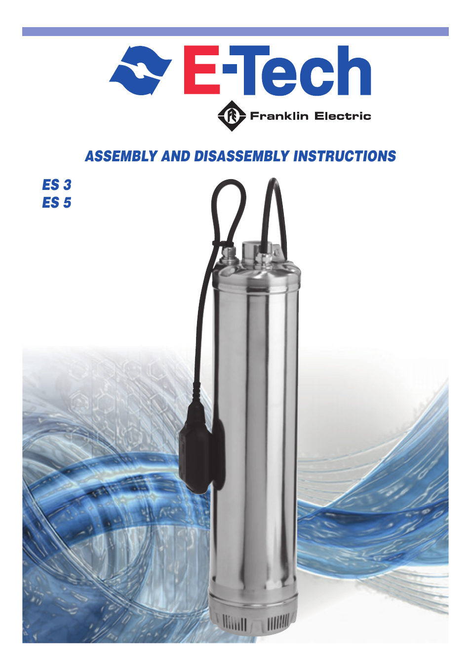 E-Tech ES series 5" close-coupled pumps User Manual | 11 pages