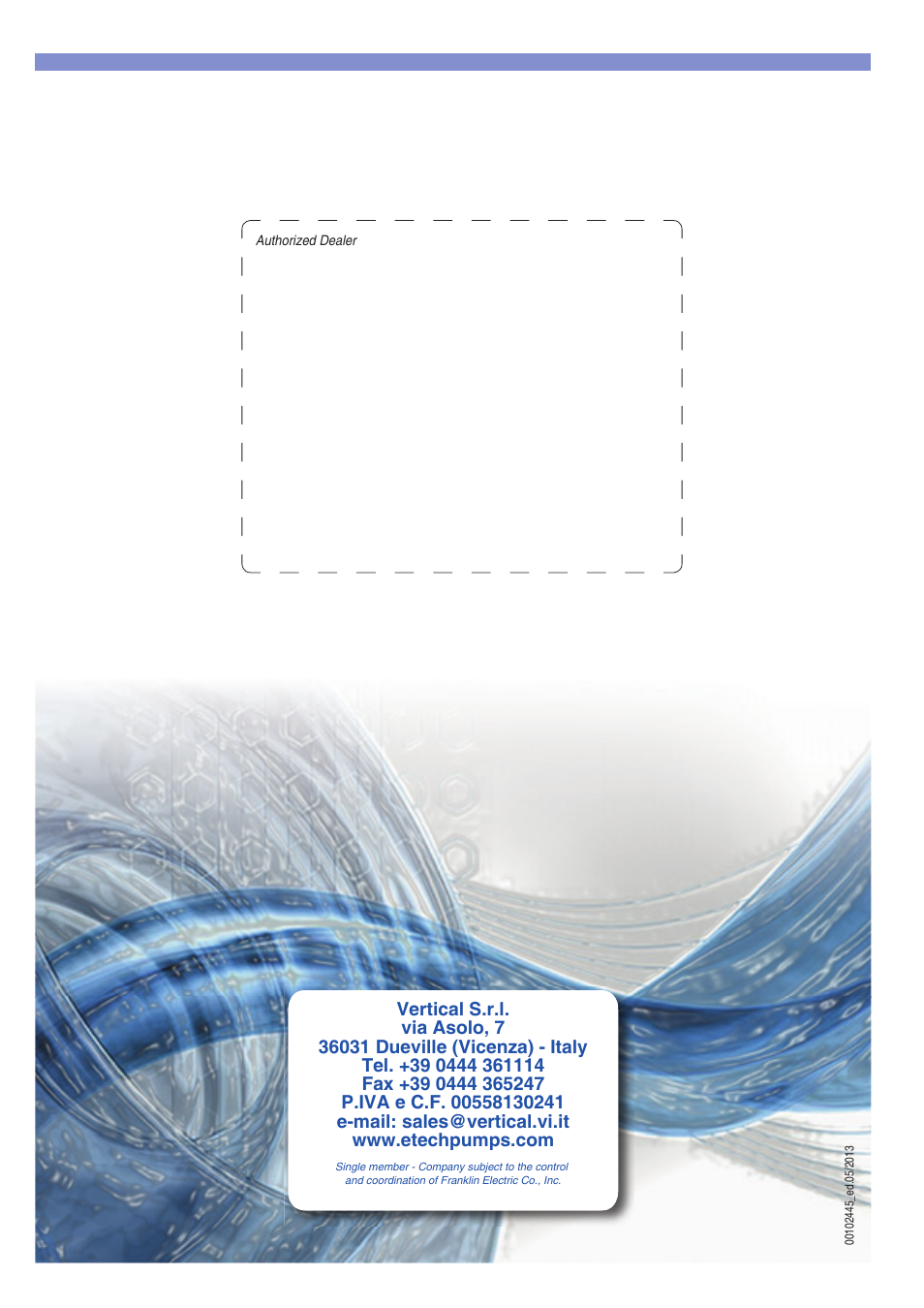E-Tech ES series 5" close-coupled pumps User Manual | Page 11 / 11