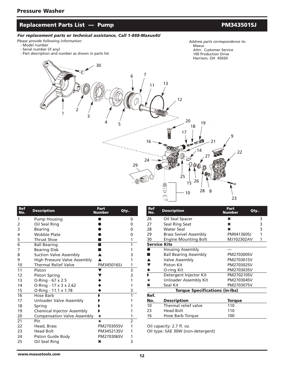 Campbell Hausfeld Maxus IN469101AV User Manual | Page 12 / 32