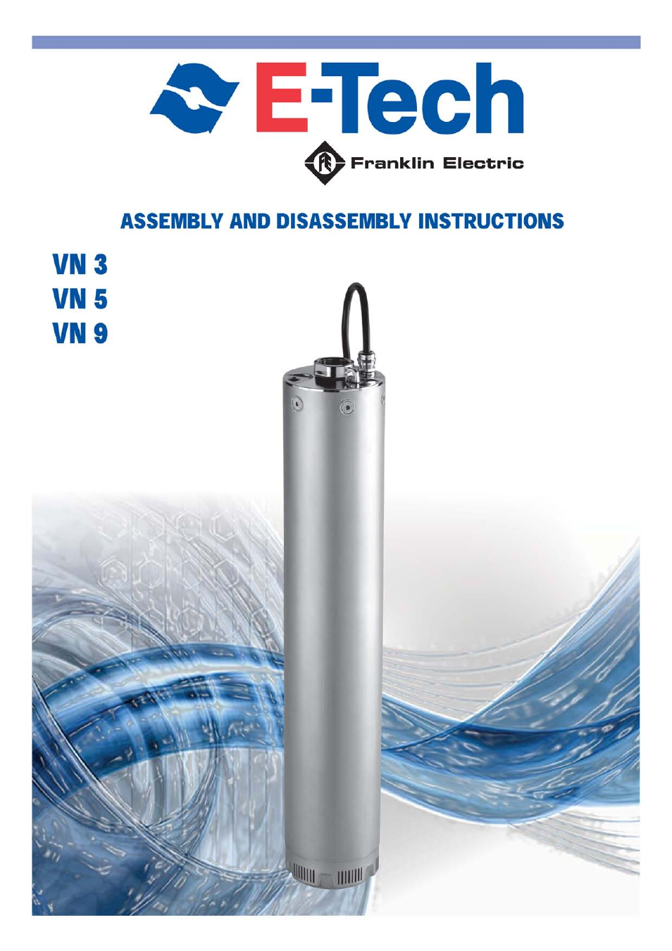 E-Tech VN series 5" close-coupled pumps User Manual | 20 pages