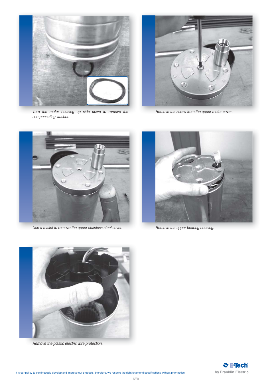 E-Tech VN series 5" close-coupled pumps User Manual | Page 6 / 20