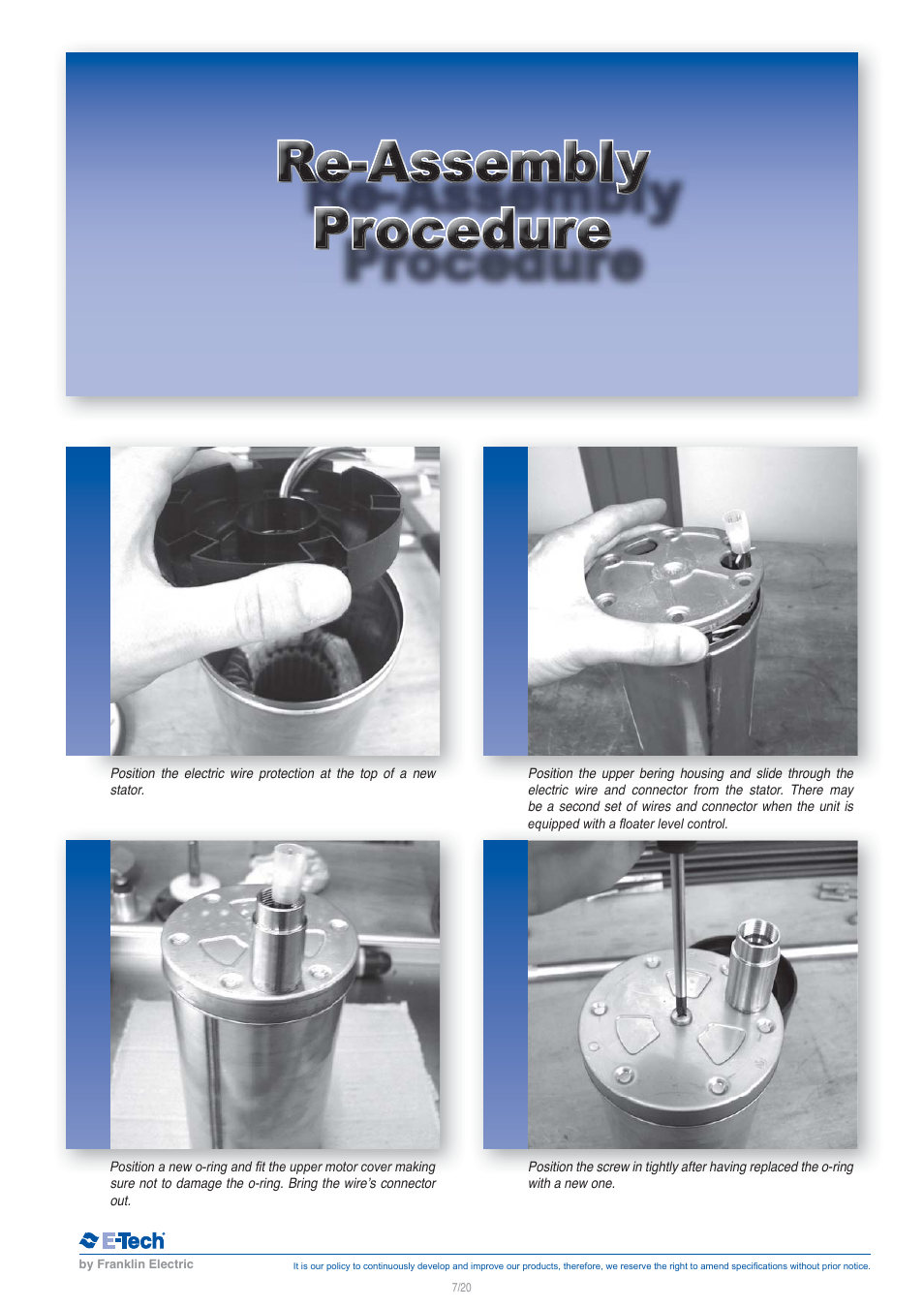E-Tech VN series 5" close-coupled pumps User Manual | Page 7 / 20