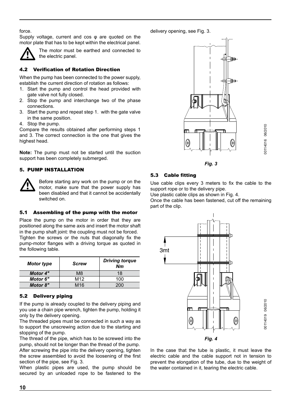 E-Tech VS series 8" submersible pumps User Manual | Page 10 / 76