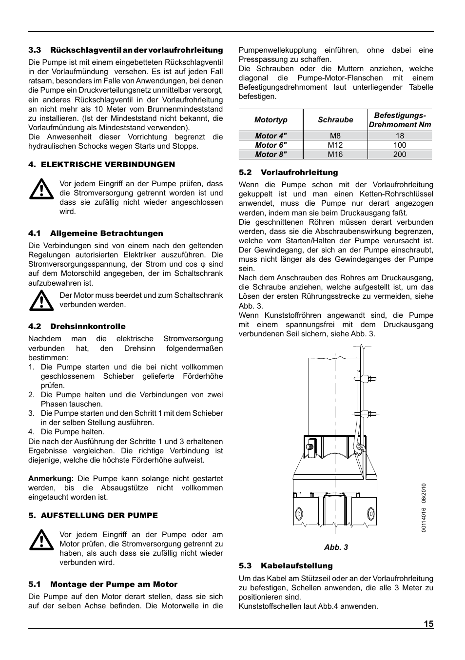 E-Tech VS series 8" submersible pumps User Manual | Page 15 / 76