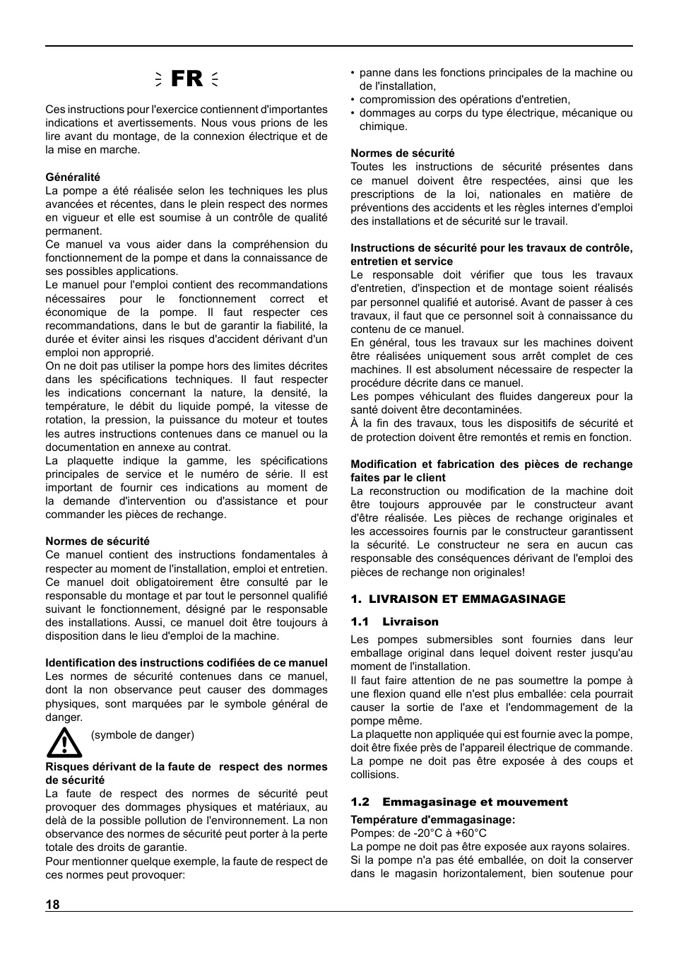 Ïfr ð | E-Tech VS series 8" submersible pumps User Manual | Page 18 / 76
