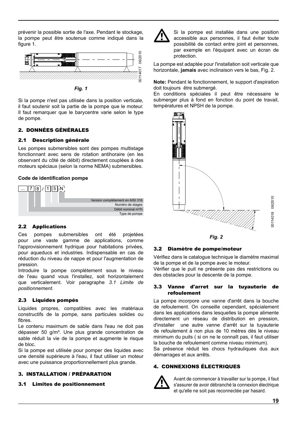 E-Tech VS series 8" submersible pumps User Manual | Page 19 / 76