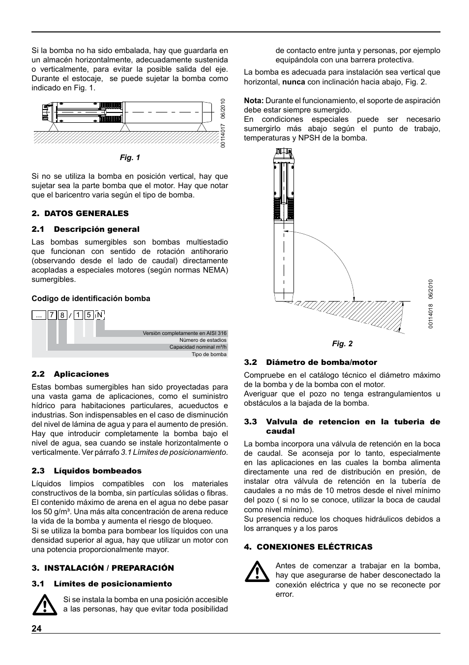 E-Tech VS series 8" submersible pumps User Manual | Page 24 / 76