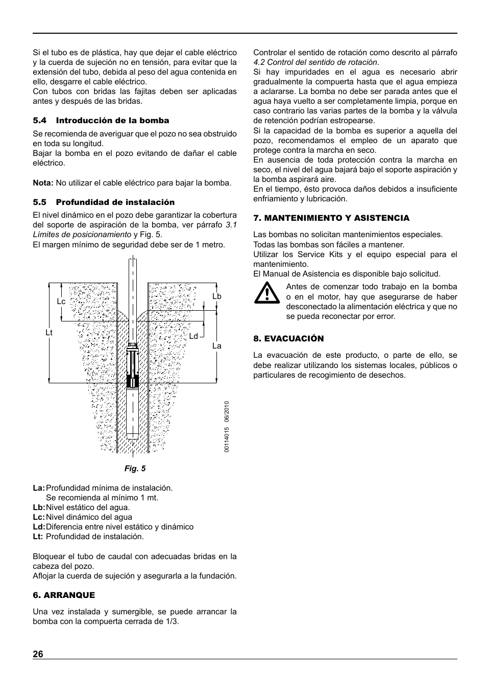 E-Tech VS series 8" submersible pumps User Manual | Page 26 / 76