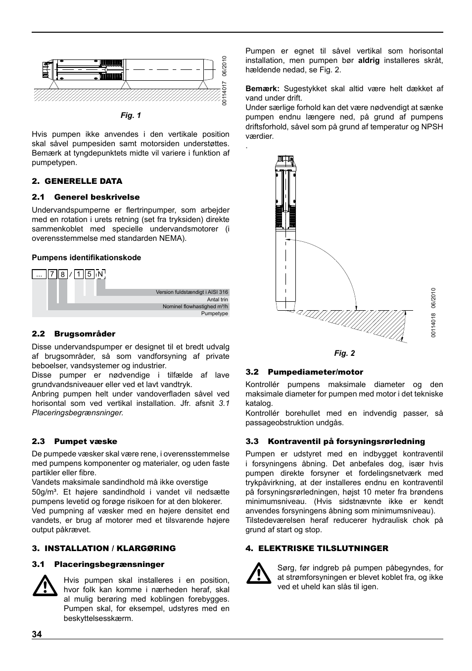 E-Tech VS series 8" submersible pumps User Manual | Page 34 / 76