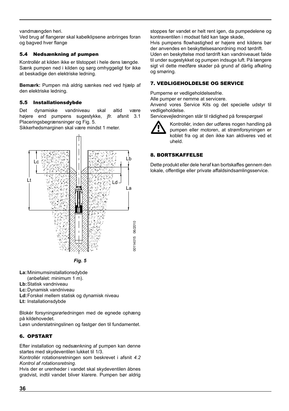 E-Tech VS series 8" submersible pumps User Manual | Page 36 / 76