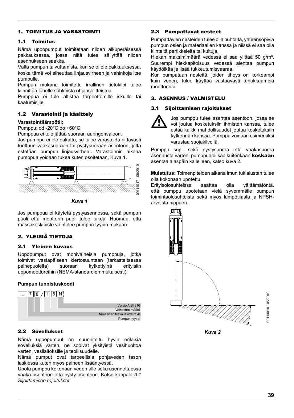 E-Tech VS series 8" submersible pumps User Manual | Page 39 / 76