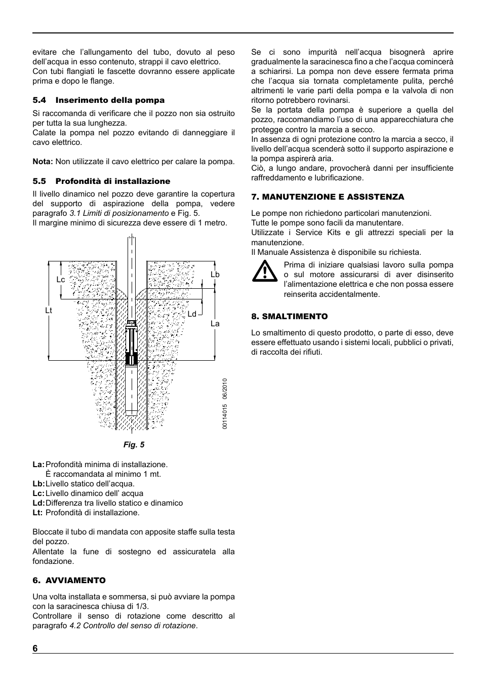 E-Tech VS series 8" submersible pumps User Manual | Page 6 / 76