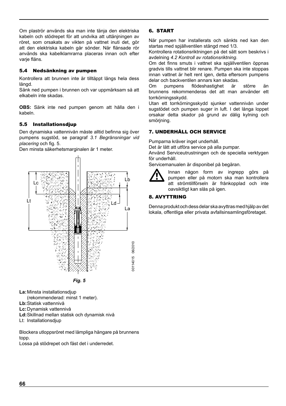E-Tech VS series 8" submersible pumps User Manual | Page 66 / 76