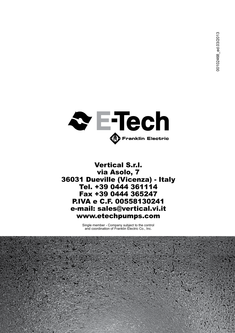 E-Tech VS series 8" submersible pumps User Manual | Page 76 / 76