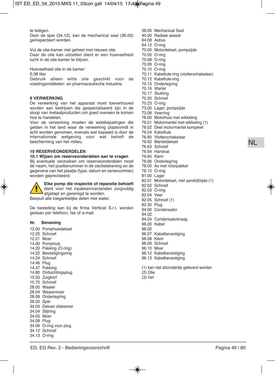 E-Tech Series EGT EGF User Manual | Page 49 / 80