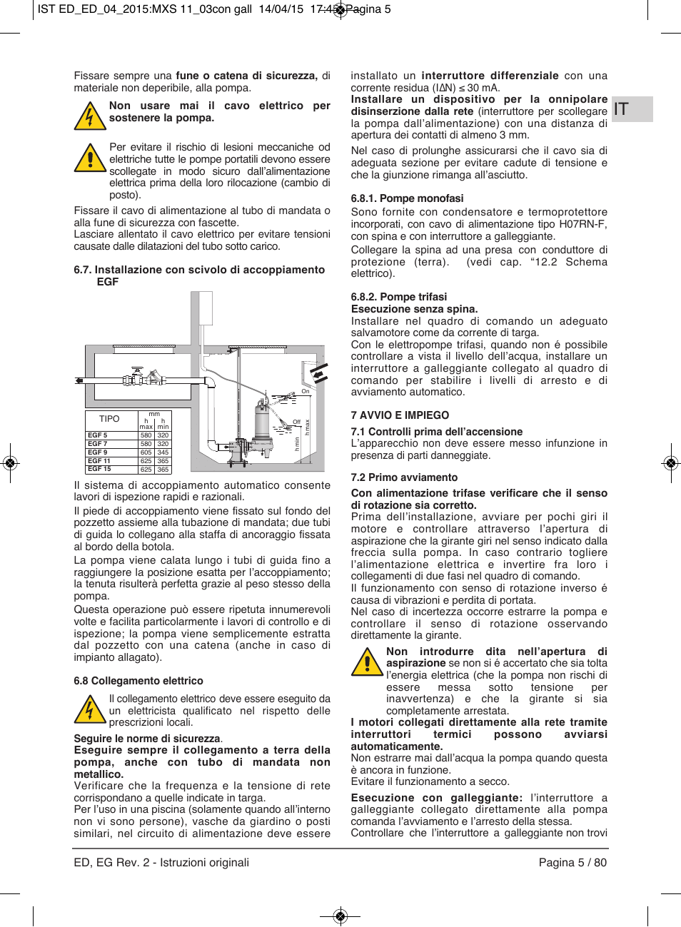 E-Tech Series EGT EGF User Manual | Page 5 / 80