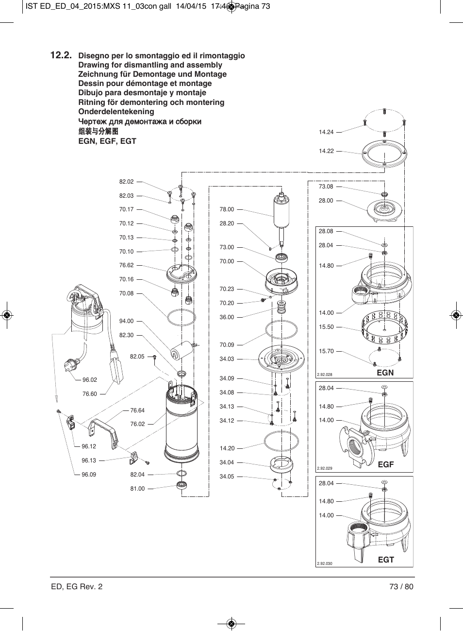 Egf egn | E-Tech Series EGT EGF User Manual | Page 73 / 80