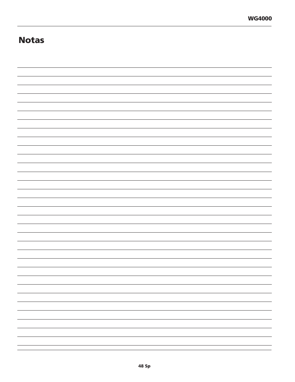Notas | Campbell Hausfeld WG4000 User Manual | Page 48 / 48