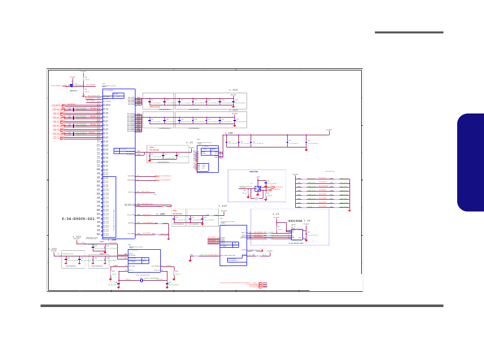 Vga pci-e interface, Sheet 16 of 42 vga pci-e interface, B.schematic diagrams | Gf108, Pins, So8 common, Schematic diagrams vga pci-e interface b - 17 | Eurocom Armadillo 2 User Manual | Page 61 / 90