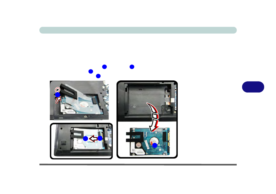 Removing the hard disk drive, 6removing the hard disk drive | Eurocom Electra 3 User Manual | Page 145 / 260