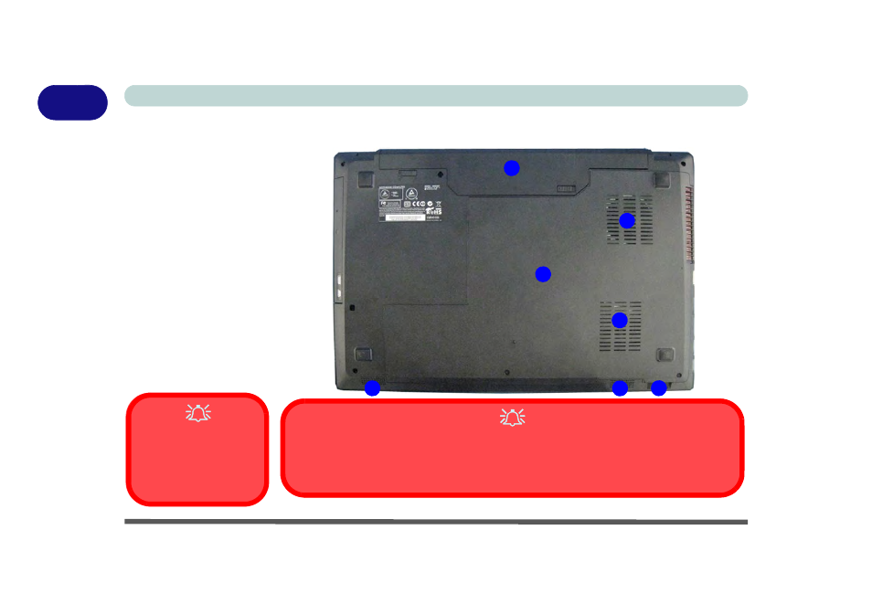 Models a & b: bottom view | Eurocom Electra 3 User Manual | Page 50 / 260