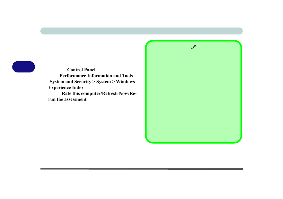 Windows experience index, Windows experience index -8 | Eurocom M3 User Manual | Page 104 / 265