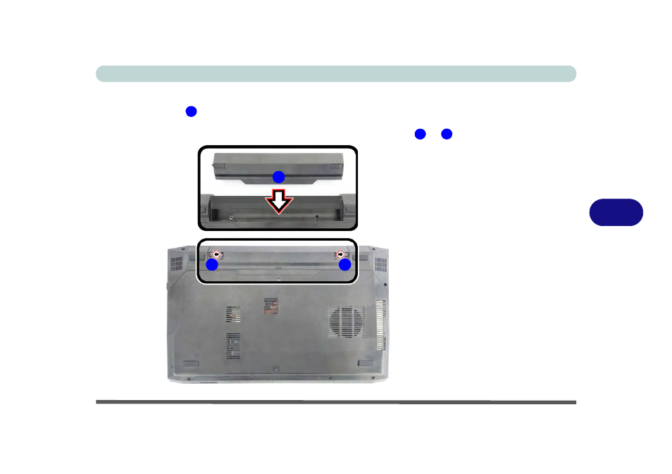 Inserting the battery, Inserting the battery -5 | Eurocom M3 User Manual | Page 127 / 265