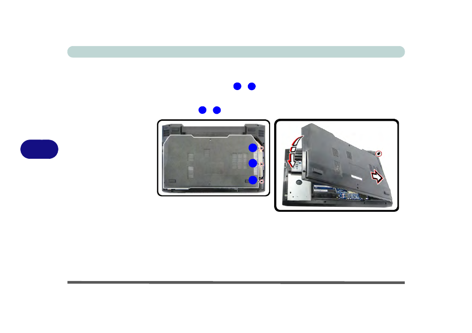 Replacing the component bay cover, Replacing the component bay cover -8 | Eurocom M3 User Manual | Page 130 / 265