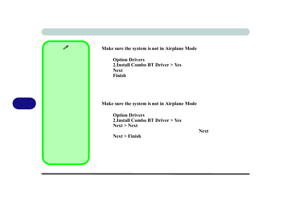 Intel bluetooth combo driver installation | Eurocom M3 User Manual | Page 164 / 265