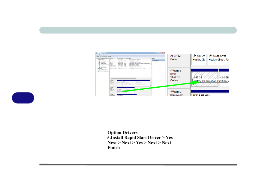 Intel® rapid start technology driver installation | Eurocom M3 User Manual | Page 190 / 265