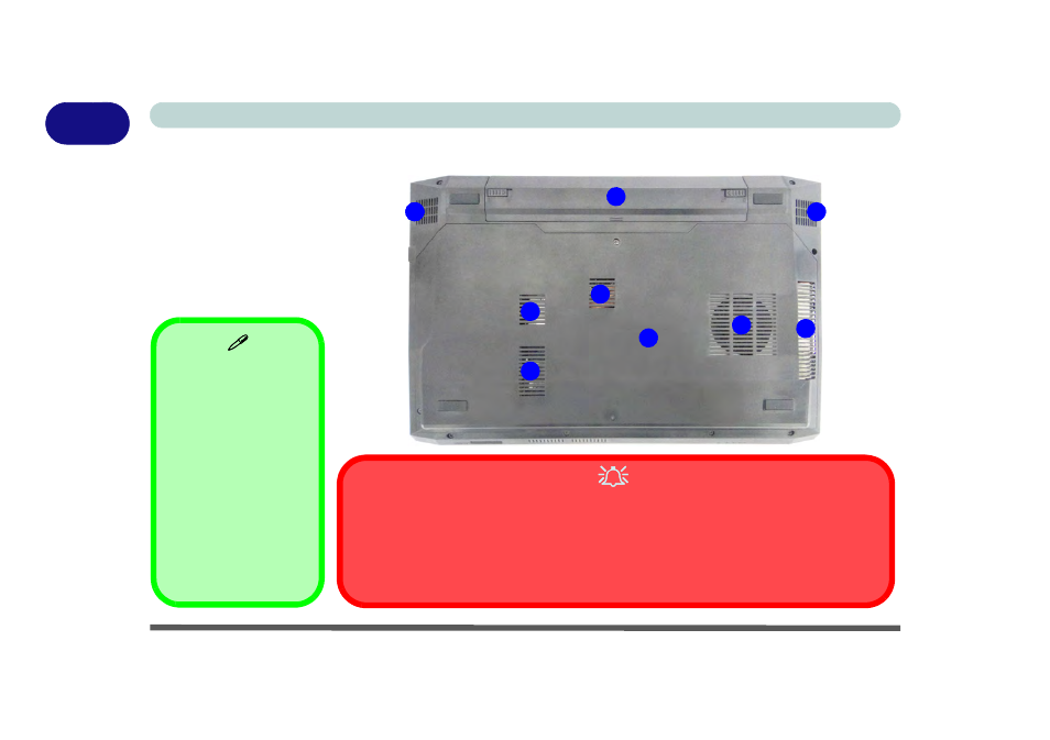 System map: bottom view, System map: bottom view -14 | Eurocom M3 User Manual | Page 46 / 265