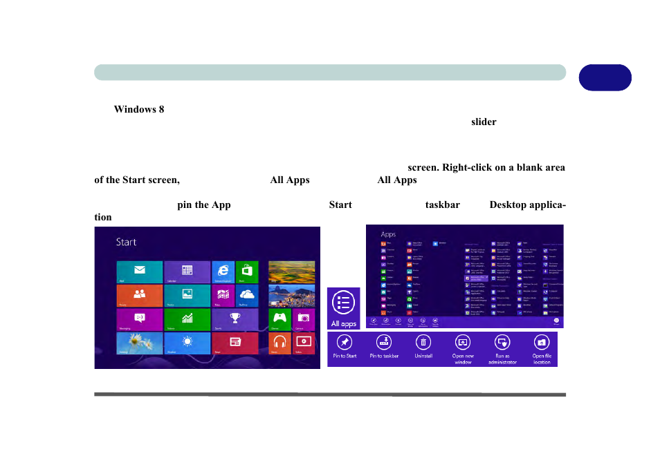 Apps & tiles, Apps & tiles -17 | Eurocom M3 User Manual | Page 49 / 265