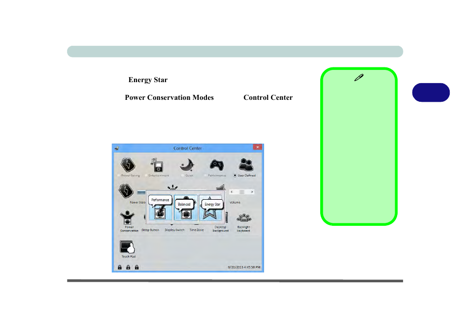 Power conservation modes, Power conservation modes -11, 3power conservation modes | Eurocom M3 User Manual | Page 87 / 265