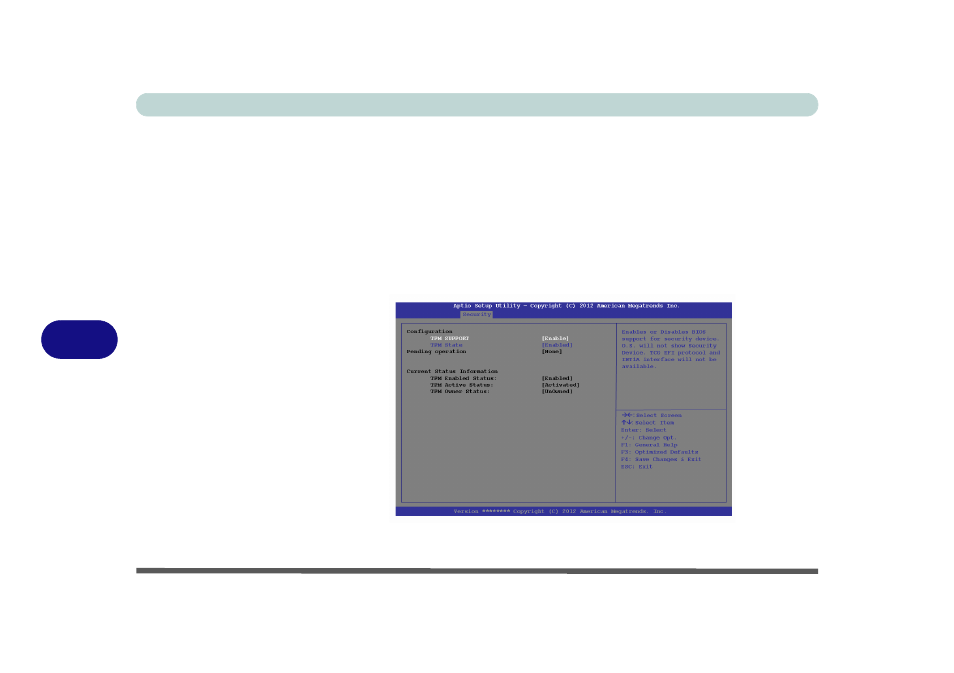 Enabling & activating tpm, Enabling & activating tpm -54 | Eurocom M4 User Manual | Page 184 / 276