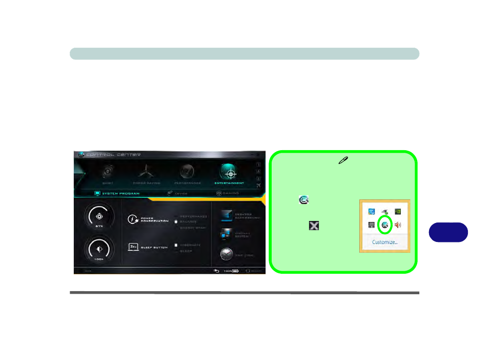Appendix b: control center, Overview, Control center | Eurocom M4 User Manual | Page 231 / 276