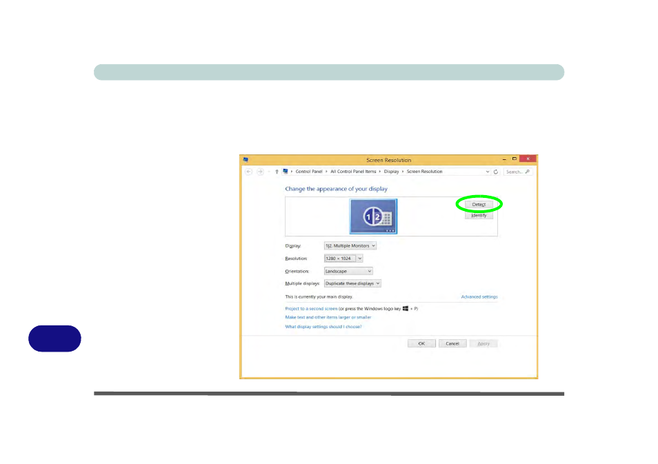 Configuring an external display in windows, Cconfiguring an external display in windows | Eurocom M4 User Manual | Page 260 / 276