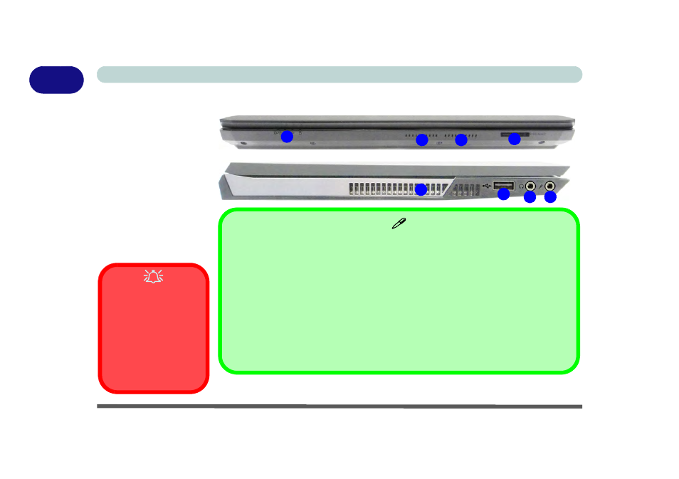 System map: front & left views, System map: front & left views -12 | Eurocom M4 User Manual | Page 42 / 276