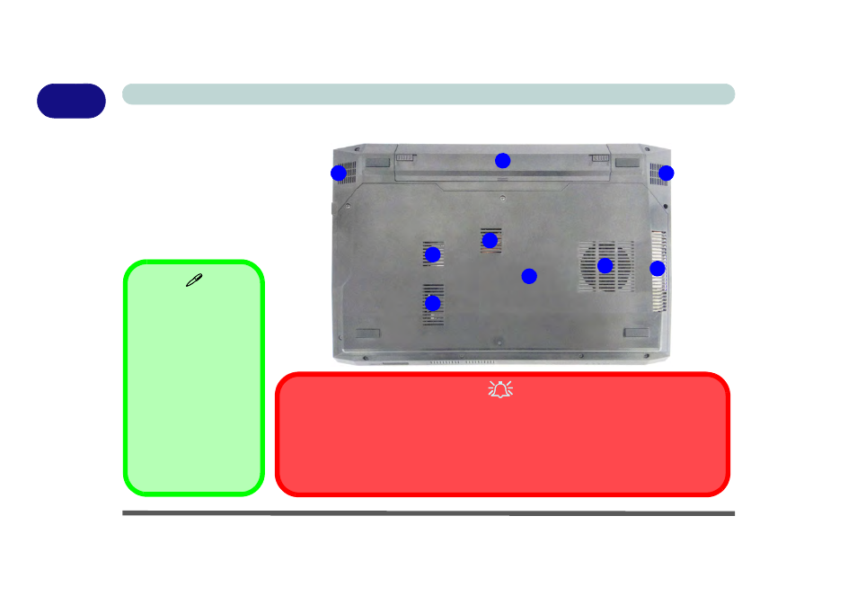 System map: bottom view, System map: bottom view -14 | Eurocom M4 User Manual | Page 44 / 276
