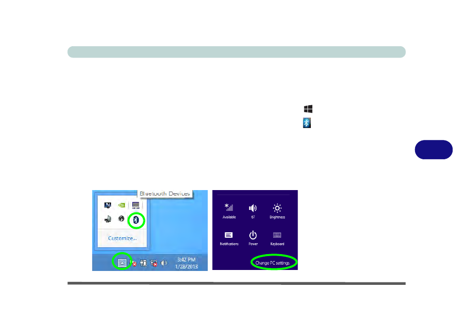 Bluetooth configuration in windows 8, 7bluetooth configuration in windows 8 | Eurocom Armadillo User Manual | Page 163 / 260