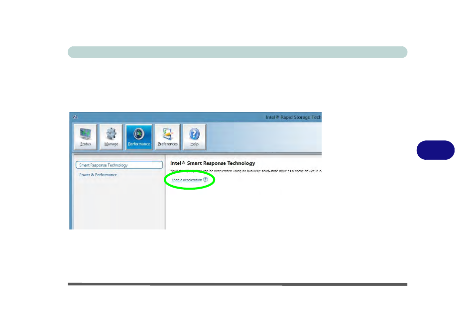 Enabling intel smart response technology | Eurocom Armadillo User Manual | Page 183 / 260