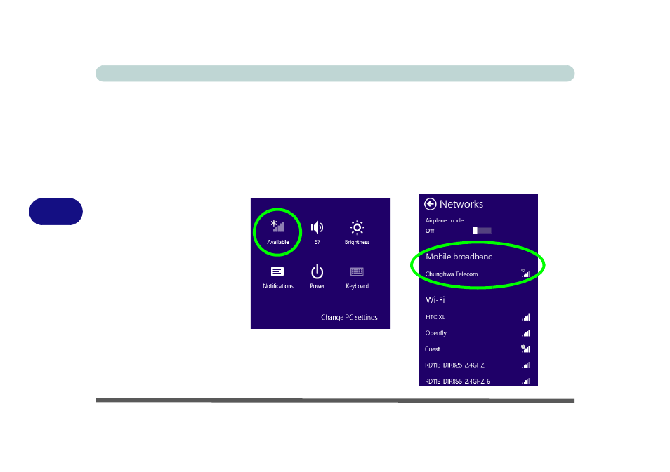 3g configuration in windows 8, 73g configuration in windows 8 | Eurocom Armadillo User Manual | Page 206 / 260