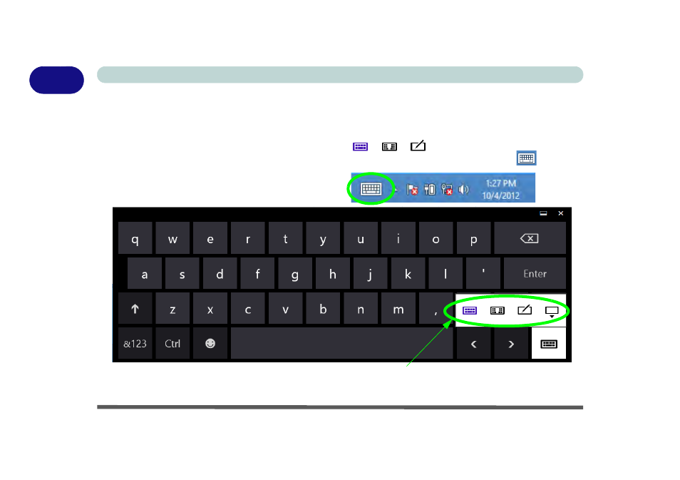 Touch keyboard | Eurocom Armadillo User Manual | Page 48 / 260